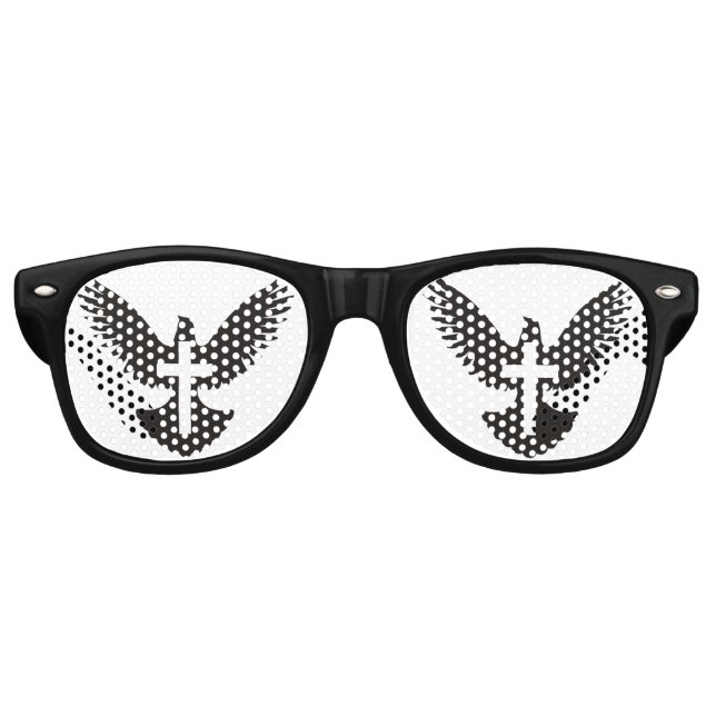 Gafas De Fiesta Retro Palo con cruz (Anverso)