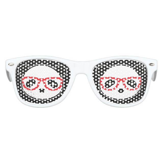 Gafas De Fiesta Retro Panda Bear Glasses - Leon Panda (Anverso)