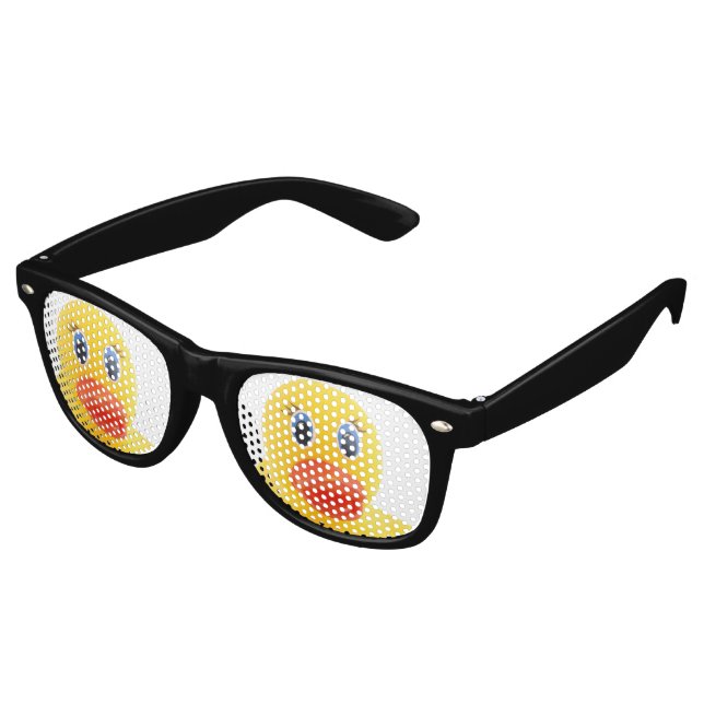Gafas De Fiesta Retro Patos de goma amarillos (Ángulo)
