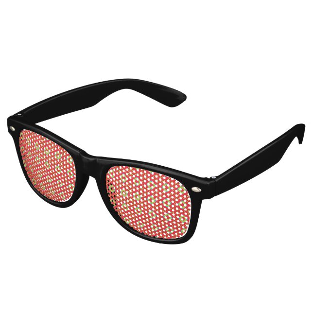 Gafas De Fiesta Retro Patrón de Encanto Navideño 01 -  (Ángulo)