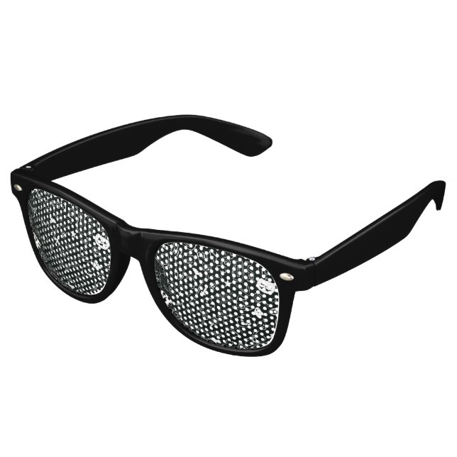 Gafas De Fiesta Retro Patrón de Halloween 1 (Ángulo)