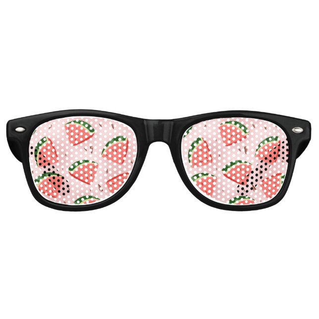 Gafas De Fiesta Retro Patrón de Melón de Agua (Anverso)