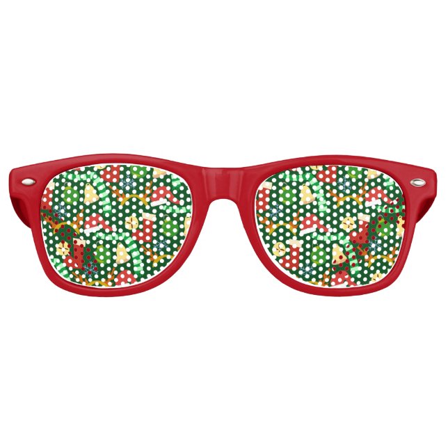 Gafas De Fiesta Retro Patrón de Navidades de Guay (Anverso)