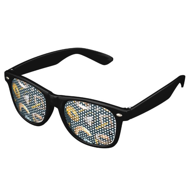 Gafas De Fiesta Retro Patrón geométrico 3D (Ángulo)