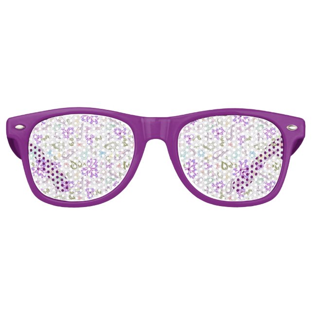 Gafas De Fiesta Retro Patrones de cachemira pastel lindos (Anverso)