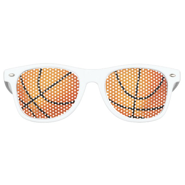 Gafas De Fiesta Retro Pelota de baloncesto | Ventilador deportivo (Anverso)