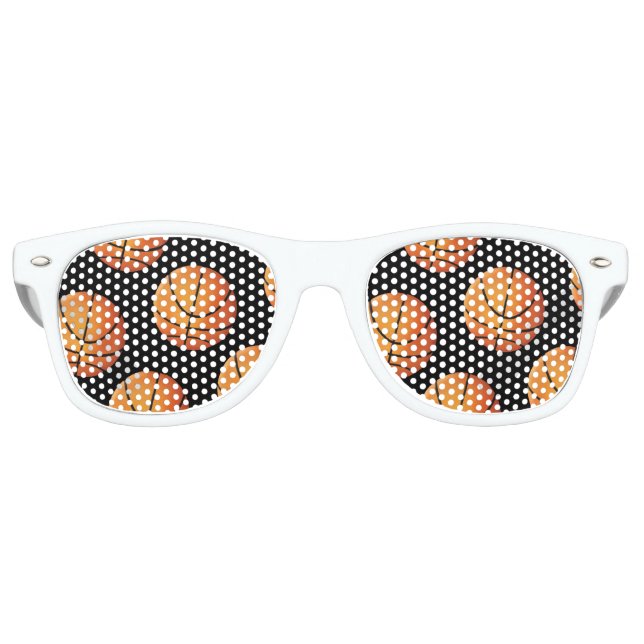 Gafas De Fiesta Retro Pelotas de baloncesto | Regalo deportivo (Anverso)