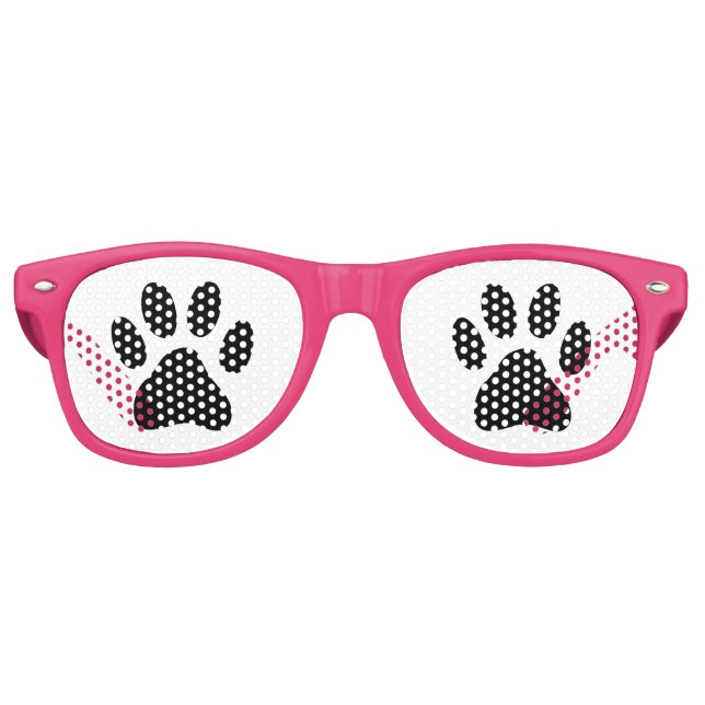 Gafas De Fiesta Retro Perro divertida papa impresión animal fiesta sombr (Anverso)
