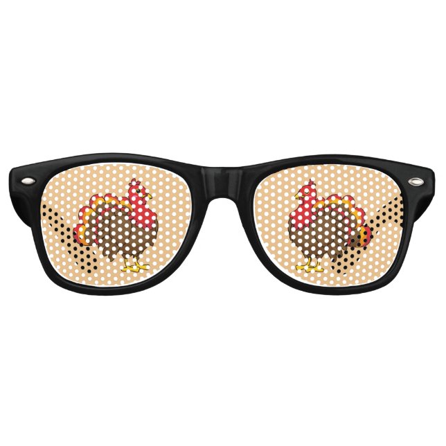 Gafas De Fiesta Retro Personalizado de la verdad Turquía (Anverso)