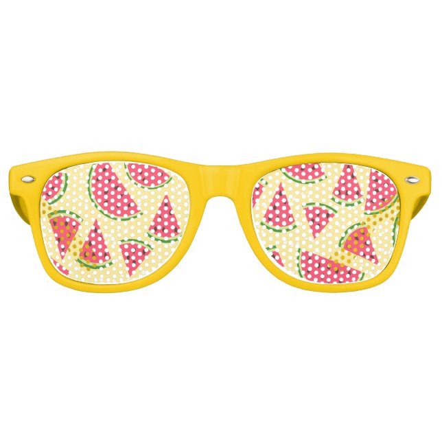 Gafas De Fiesta Retro Personalizado, verano divertido estilo retro patró (Anverso)