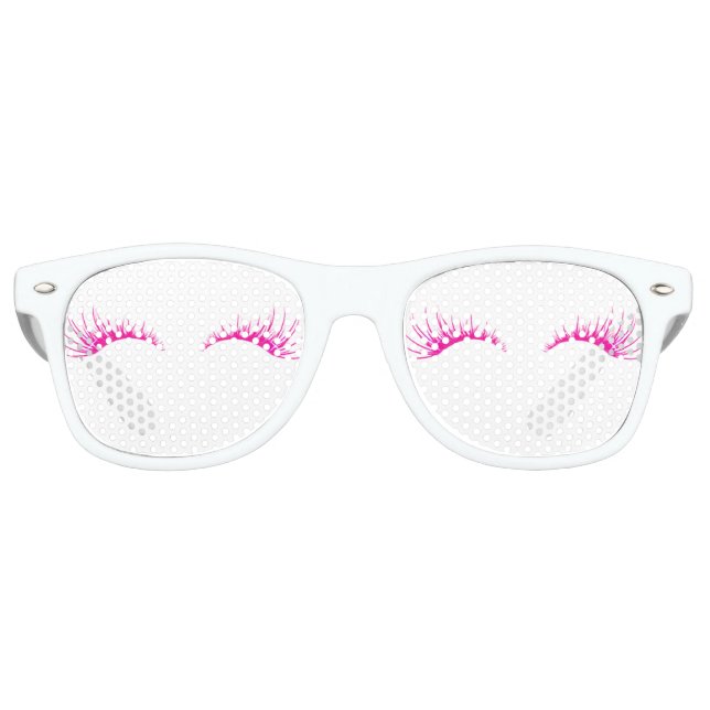 Gafas De Fiesta Retro Pestañas Postizas Cool Modernas (Anverso)