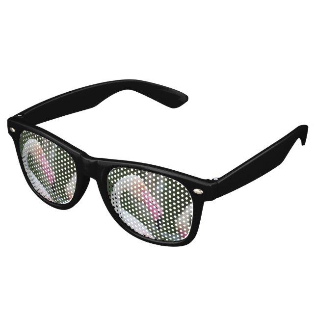 Gafas De Fiesta Retro Phoenicopterus roseus (Ángulo)