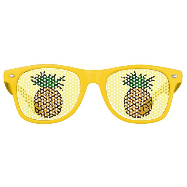 Gafas De Fiesta Retro Pineapple Eyes Funny Food Shades (Anverso)