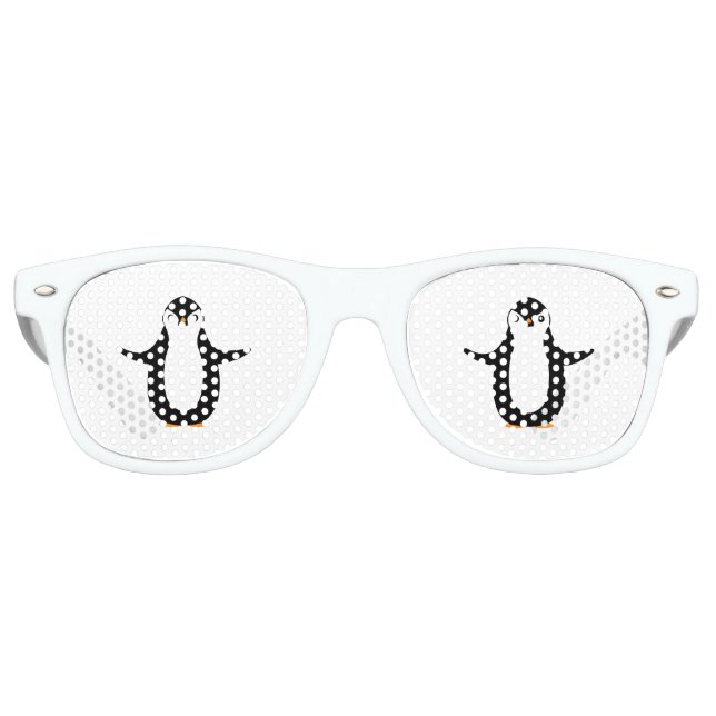 Gafas De Fiesta Retro Pingüino feliz (Anverso)