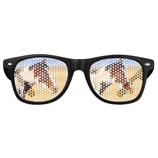 Gafas De Fiesta Retro Pinto Mustang Occidental (Anverso)