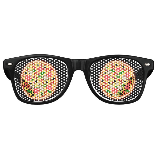 GAFAS DE FIESTA RETRO PIZZA FUNNY FIESTA SUNGLASSES (Anverso)