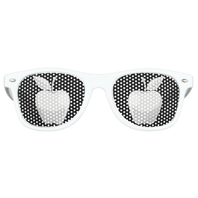 Gafas De Fiesta Retro Plata de Apple (Anverso)