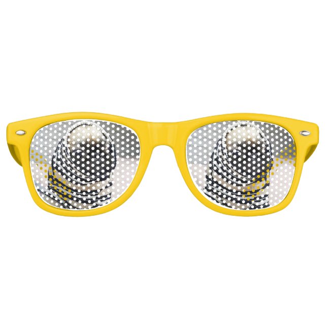 Gafas De Fiesta Retro Pug Puppy (Anverso)