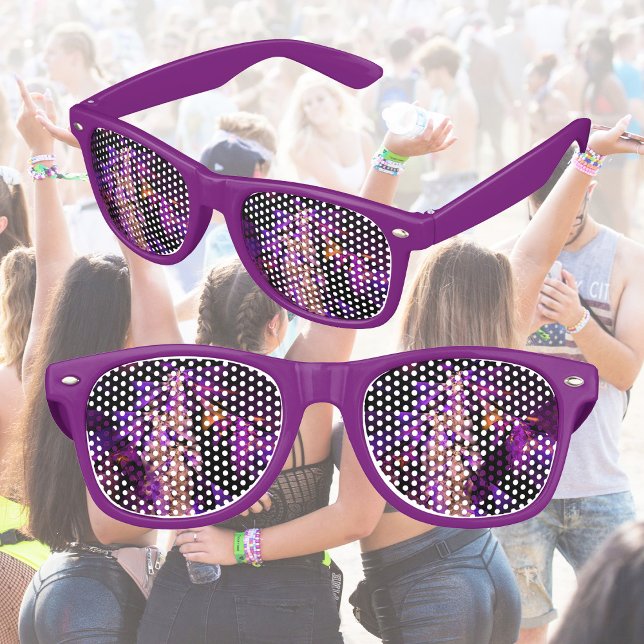 Gafas De Fiesta Retro Purple de leaves (Subido por el creador)