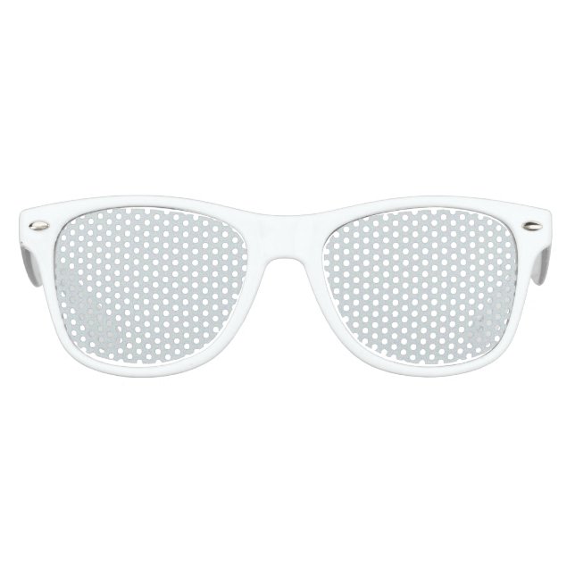 Gafas De Fiesta Retro Purpurina plateado (Anverso)