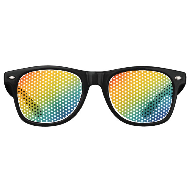 Gafas De Fiesta Retro rainbow abstract gradient party sunglasses (Anverso)