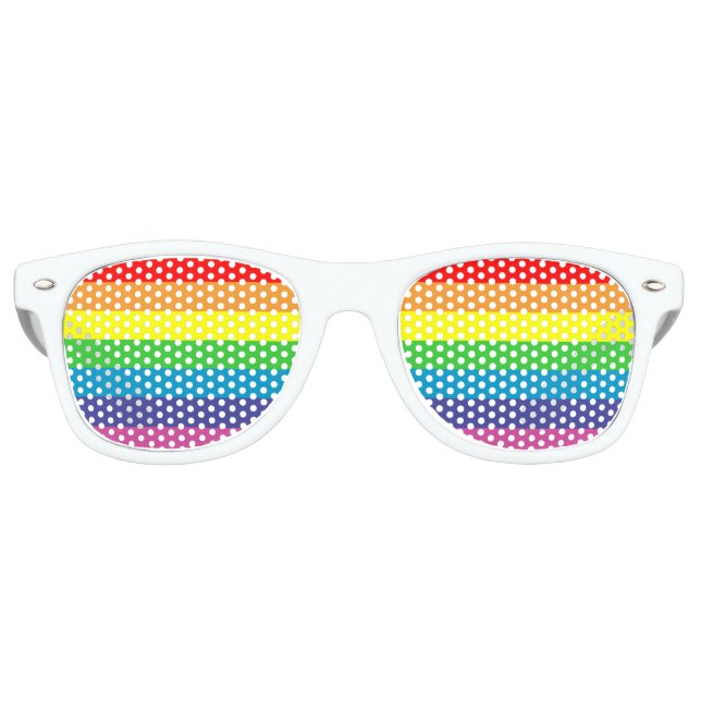 Gafas De Fiesta Retro rainbow stril (Anverso)