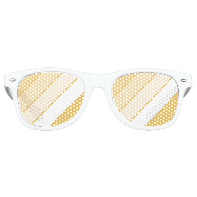 Gafas De Fiesta Retro rayado diagonal (Anverso)
