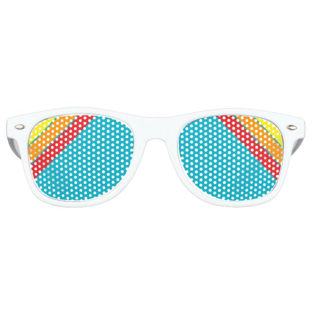 Gafas De Fiesta Retro rayado retro (Anverso)