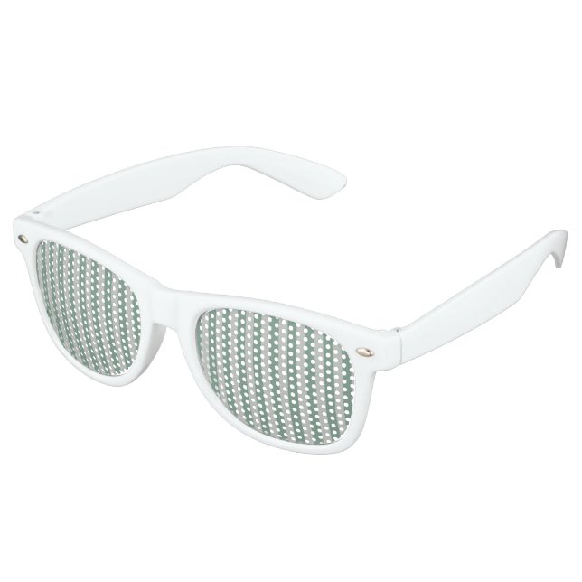 Gafas De Fiesta Retro Rayas azules de personalizable (Ángulo)