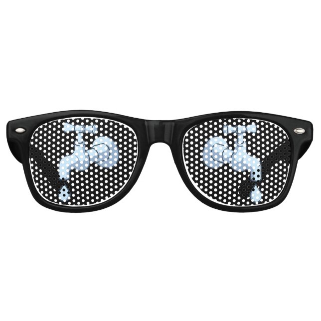 Gafas De Fiesta Retro Recorrido de puntas (Anverso)