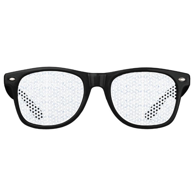 Gafas De Fiesta Retro Repetida, sutil, texturada, con fondo blanco (Anverso)
