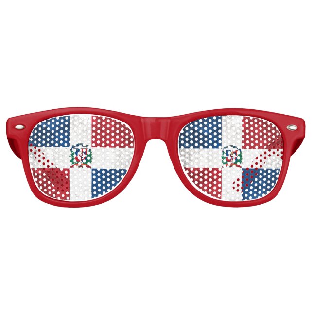 Gafas De Fiesta Retro República Dominicana (Anverso)