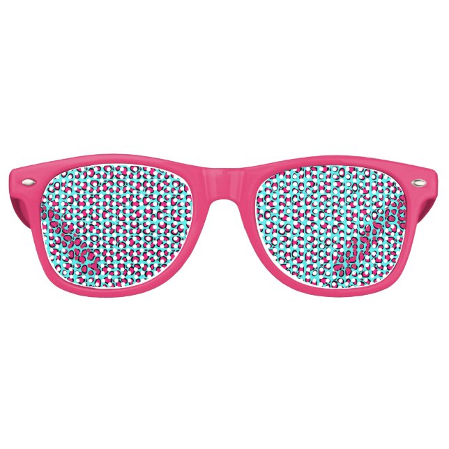 Gafas De Fiesta Retro Rockstar Leopard (Anverso)