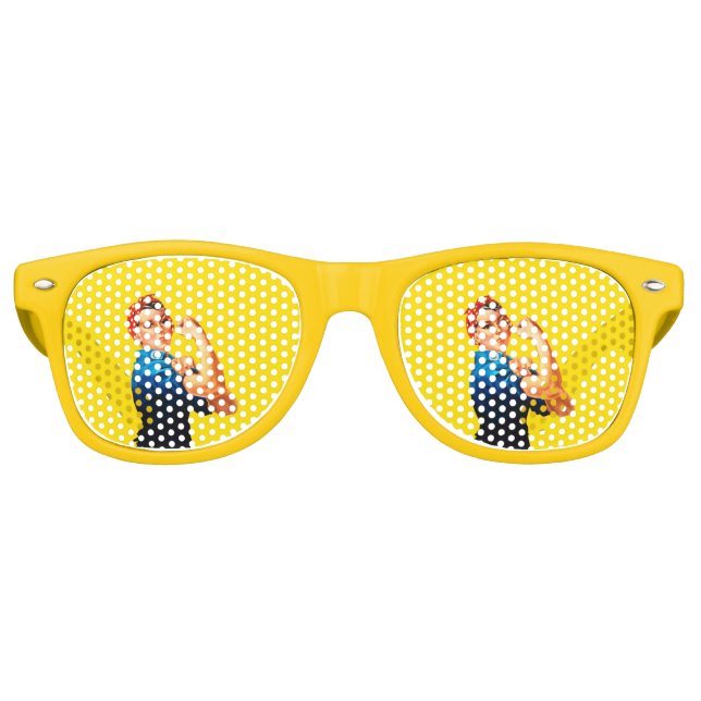 Gafas De Fiesta Retro Rosie The Riveter Retro Style (Anverso)