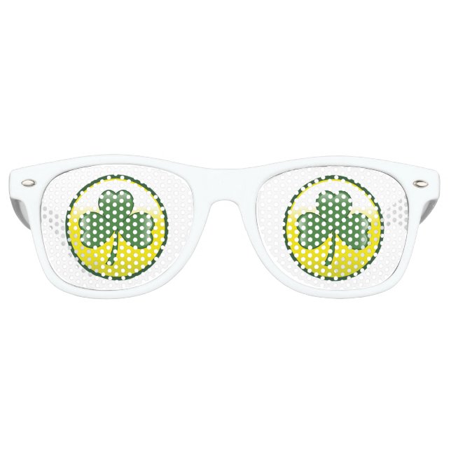Gafas De Fiesta Retro Shamrock (Anverso)