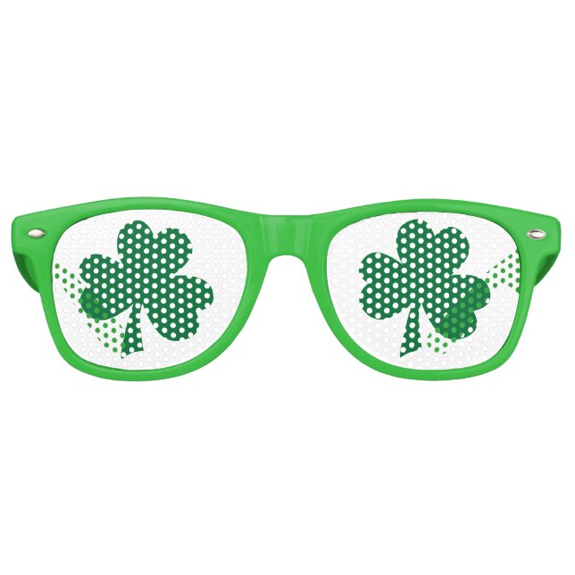 Gafas De Fiesta Retro Shamrock (Anverso)