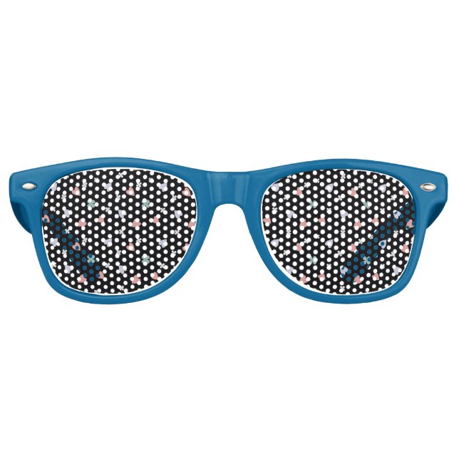 Gafas De Fiesta Retro Shamrock and Hearts Pattern (Anverso)