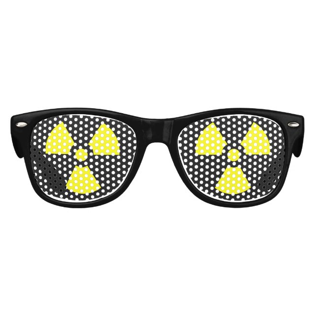 Gafas De Fiesta Retro Símbolos radiactivos Vestidos Silly Halloween arri (Anverso)