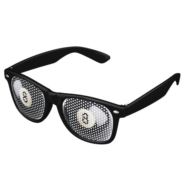 Gafas De Fiesta Retro Snooker Billiards Snooker 8Ball Fiestas Shades (Ángulo)