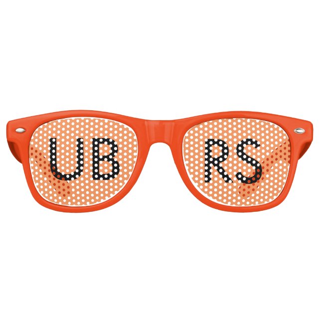 Gafas De Fiesta Retro ¡Sombras Fiestas UBRS! NARANJA (Anverso)