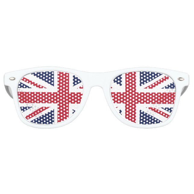Gafas De Fiesta Retro Sombros Fiestas de Union Jack (Anverso)