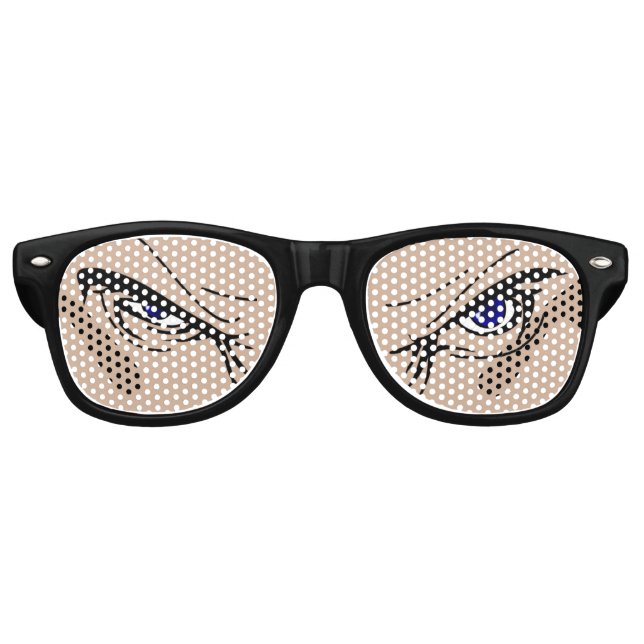 Gafas De Fiesta Retro Sr. Angry (Anverso)