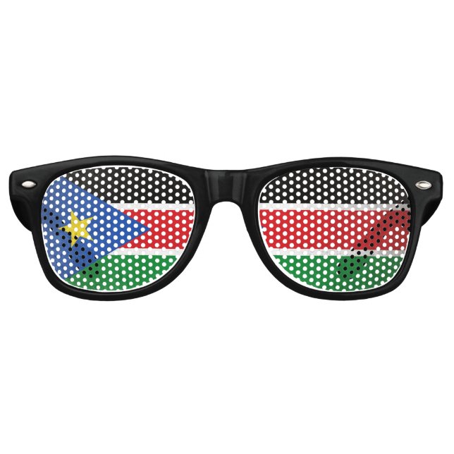 Gafas De Fiesta Retro Sudán del Sur (Anverso)