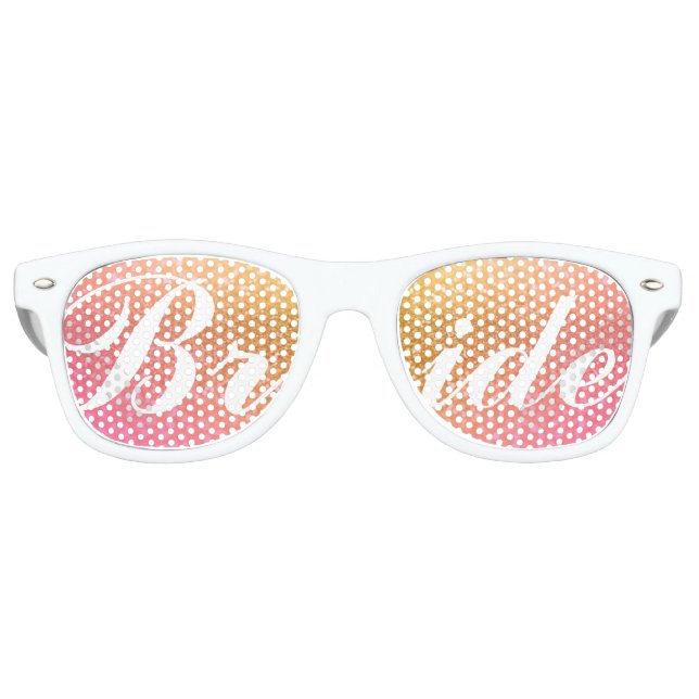 Gafas De Fiesta Retro Sunset Bride (Anverso)