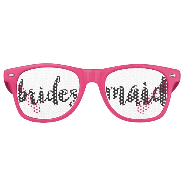 Gafas De Fiesta Retro Swag puesto letras mano de la dama de honor ir de |  Zazzle.es
