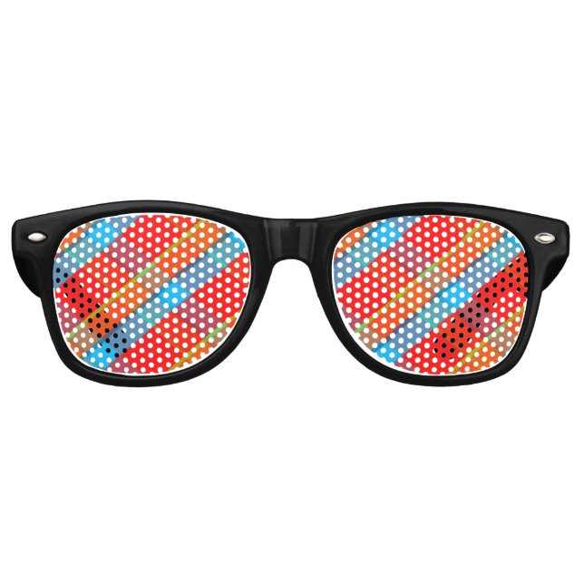 GAFAS DE FIESTA RETRO TARTAN 7251 (Anverso)