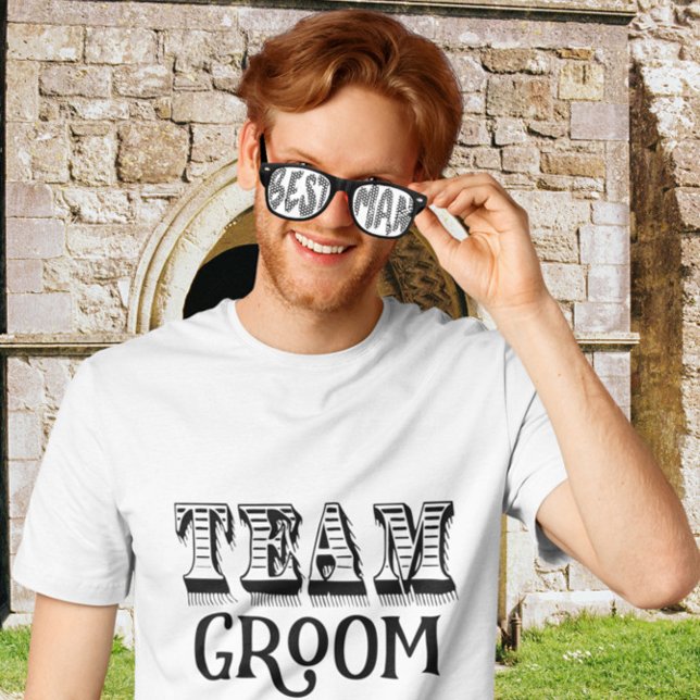 Gafas De Fiesta Retro Team Groom BEST MAN Swag Fiestas Shades (Subido por el creador)