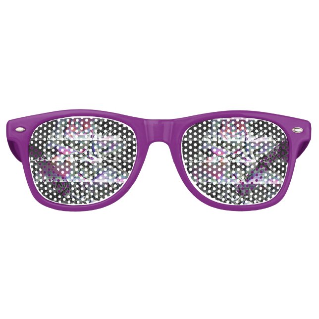 Gafas De Fiesta Retro Techno Bouquet  Retro Sunglasses (Anverso)