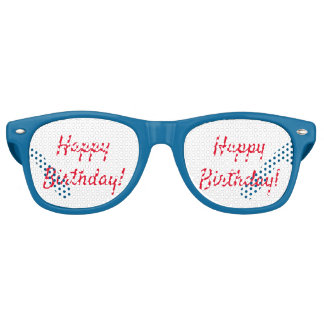 Gafas De Fiesta Retro Texto personalizado