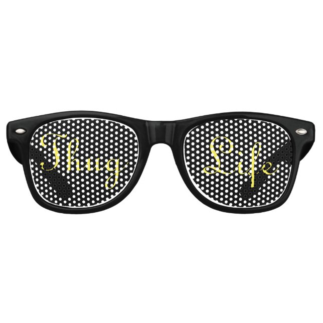 Gafas De Fiesta Retro Thug Life Shades (Anverso)